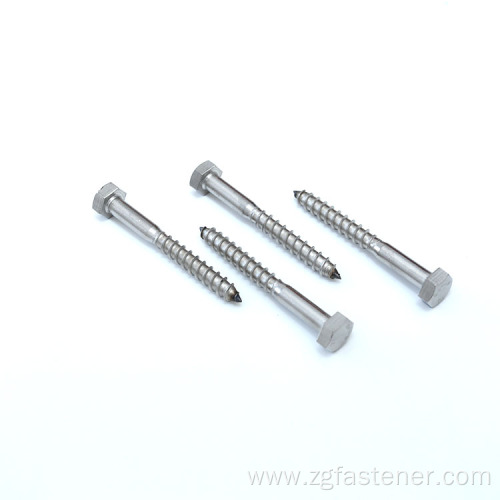 stainless steel hex head wood screws